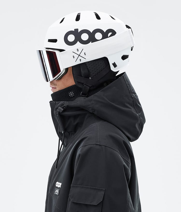 Dope Macon 2.0 Skidhjälm Classic Matte White w/ Black, Bild 8 av 8