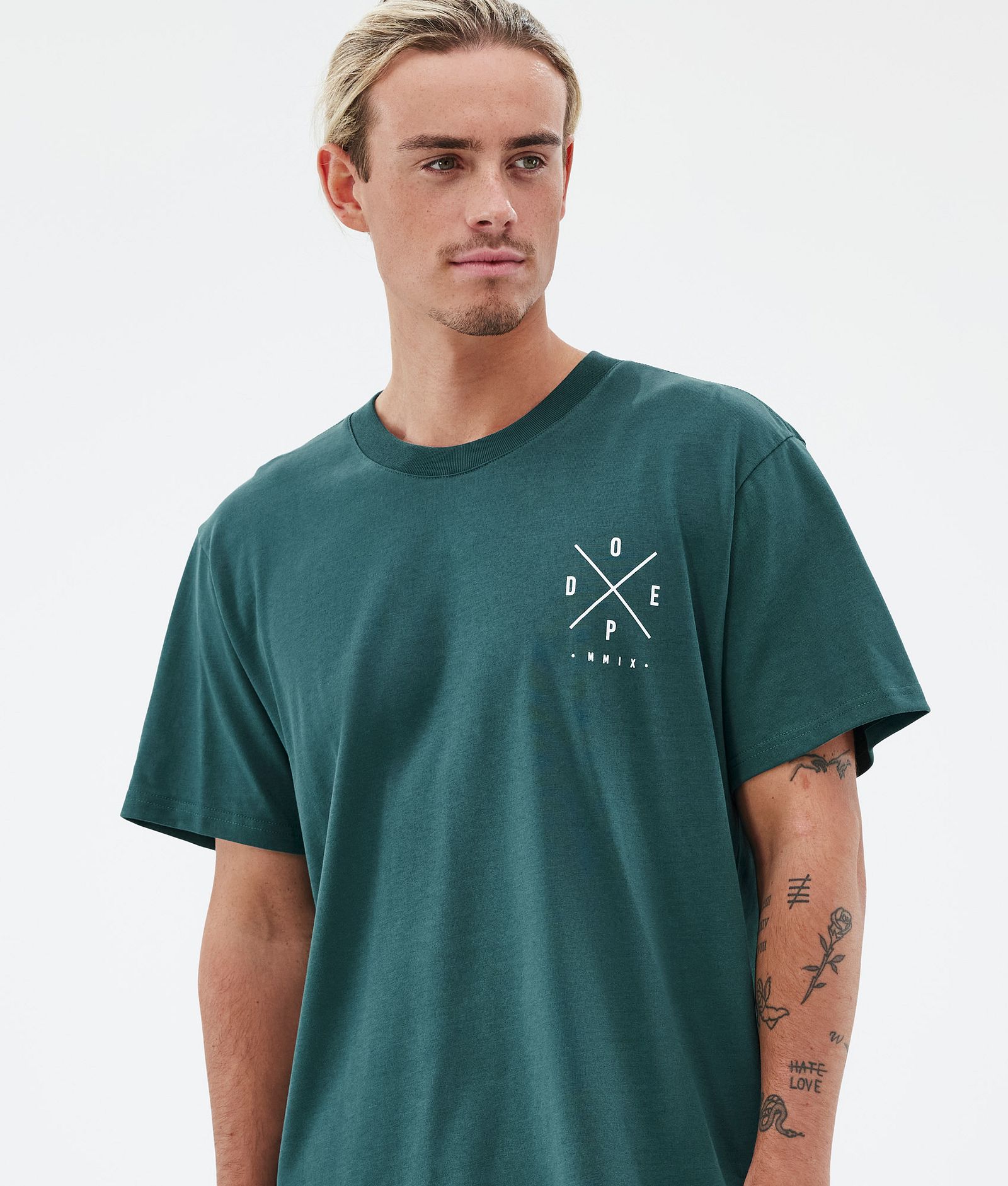 Dope Standard T-shirt Herr 2X-Up Bottle Green