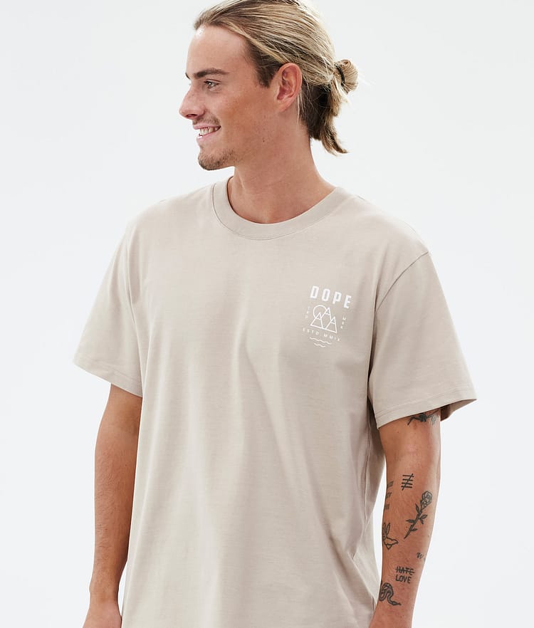 Dope Standard T-shirt Herr Summit Sand, Bild 3 av 5