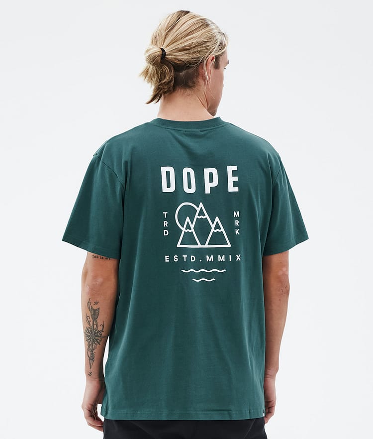 Dope Standard T-shirt Herr Summit Bottle Green, Bild 1 av 5