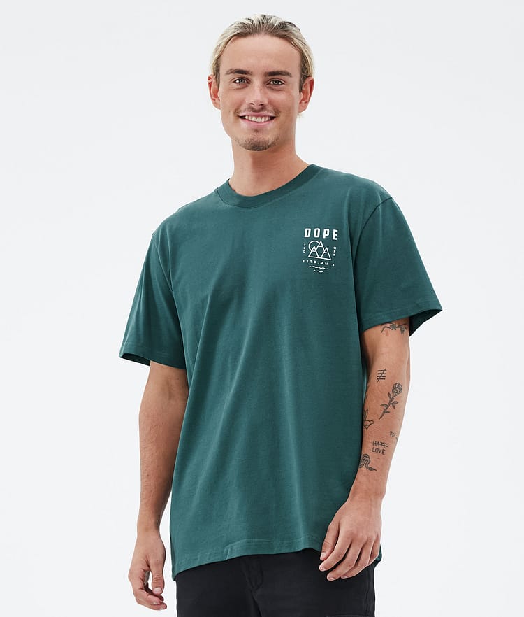 Dope Standard T-shirt Herr Summit Bottle Green, Bild 2 av 5