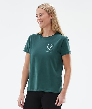 Dope Standard W T-shirt Kvinna 2X-Up Bottle Green