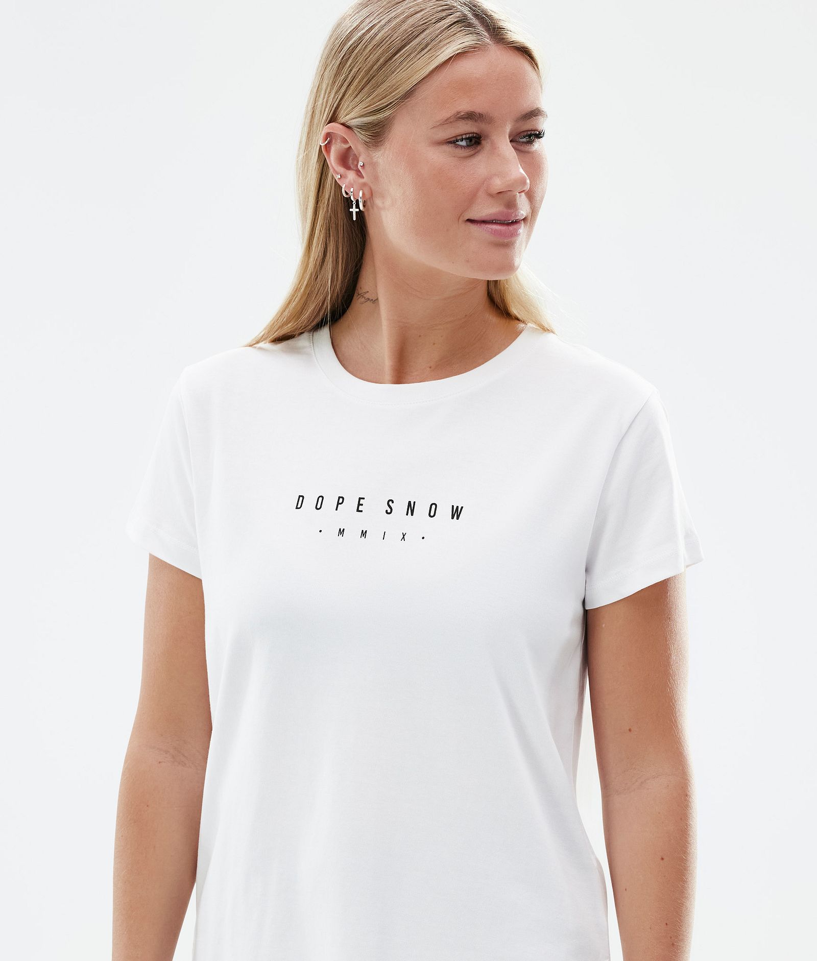Dope Standard W T-shirt Dam Silhouette White