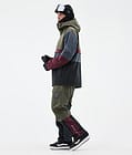 Dope Legacy Track Snowboardjacka Herr Olive Green/Burgundy/Metal Blue/Black, Bild 3 av 8