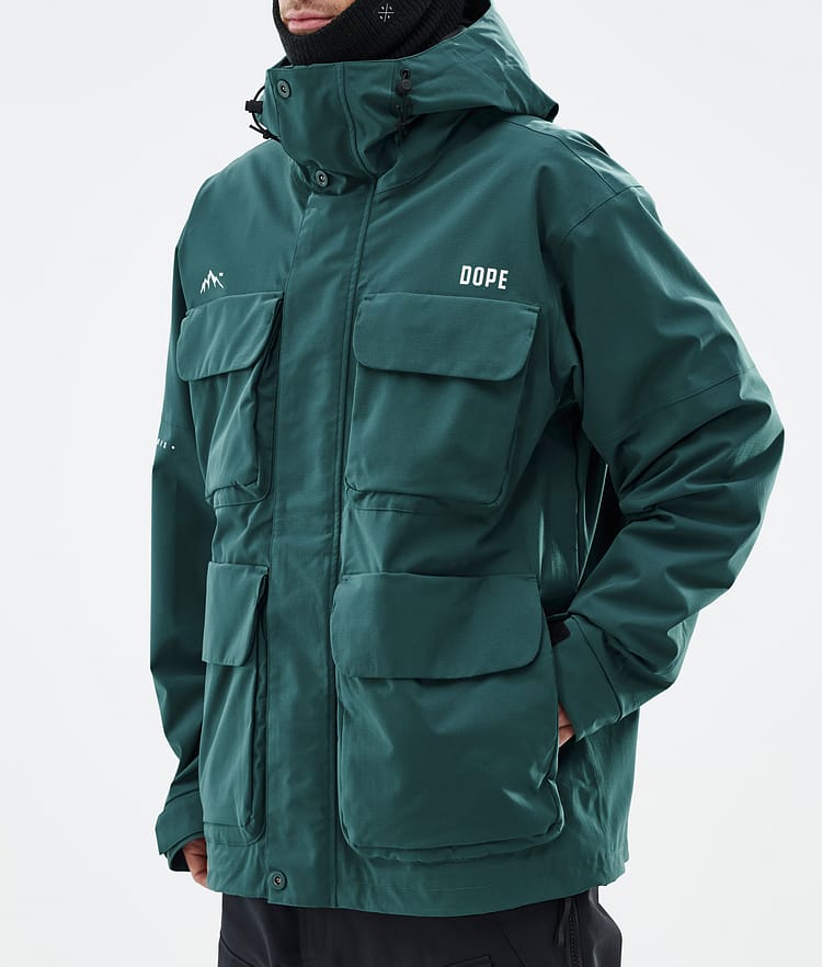 Dope Zenith Snowboardjacka Herr Bottle Green