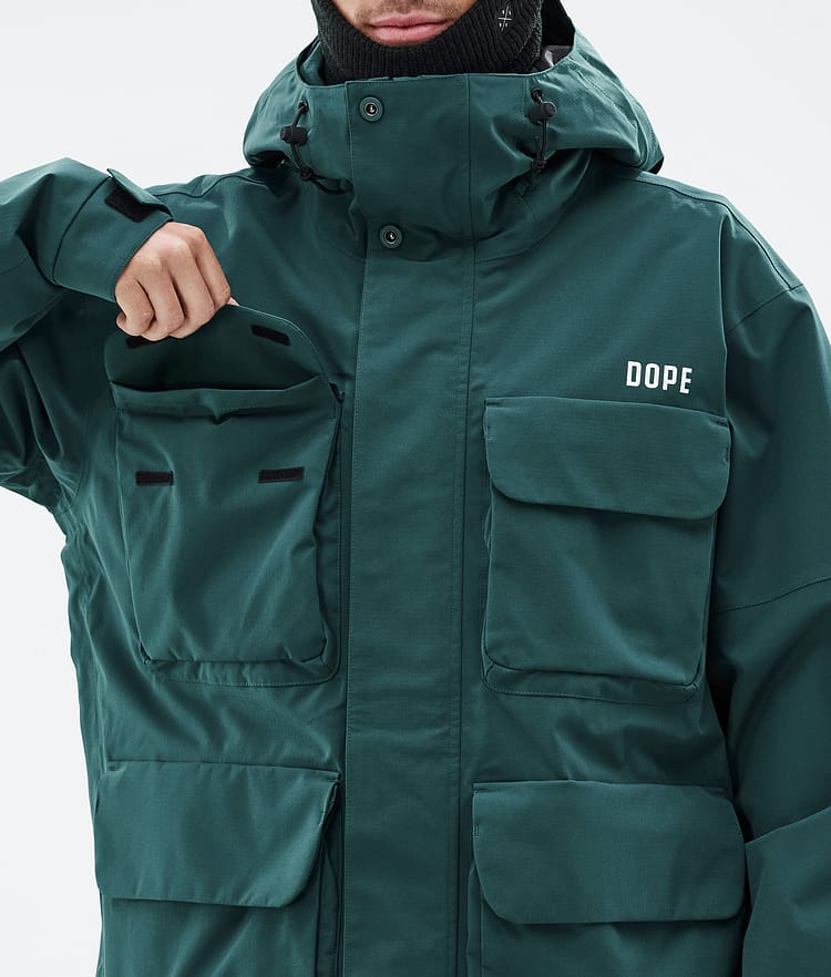 Dope Zenith Snowboardjacka Herr Bottle Green