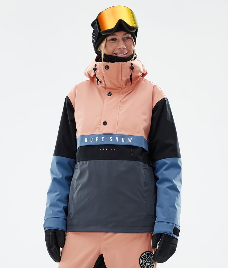 Dope Legacy Track W Snowboardjacka Dam Faded Peach/Blue Steel/Black/Metal Blue, Bild 1 av 8