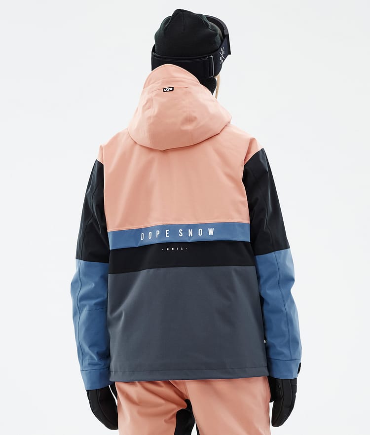 Dope Legacy Track W Snowboardjacka Dam Faded Peach/Blue Steel/Black/Metal Blue, Bild 6 av 8