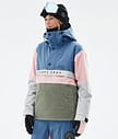 Dope Legacy Track W Snowboardjacka Dam Blue Steel/Light Grey/Soft Pink/Greenish