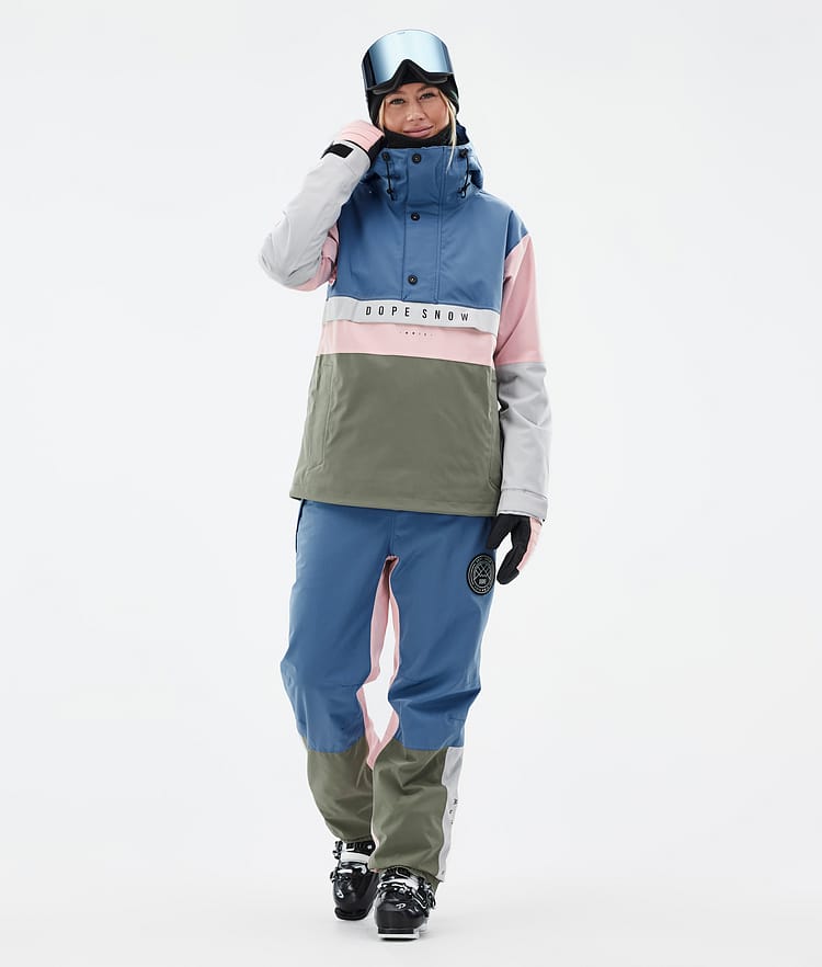 Dope Legacy Track W Skidjacka Dam Blue Steel/Light Grey/Soft Pink/Greenish, Bild 2 av 8