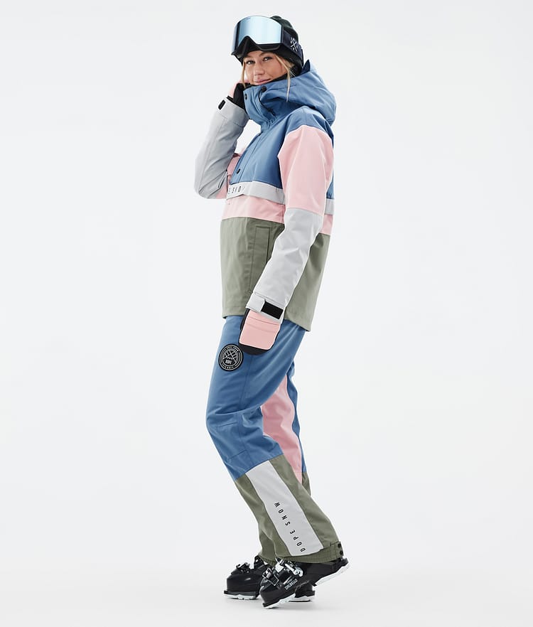 Dope Legacy Track W Skidjacka Dam Blue Steel/Light Grey/Soft Pink/Greenish, Bild 3 av 8