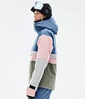 Dope Legacy Track W Snowboardjacka Dam Blue Steel/Light Grey/Soft Pink/Greenish