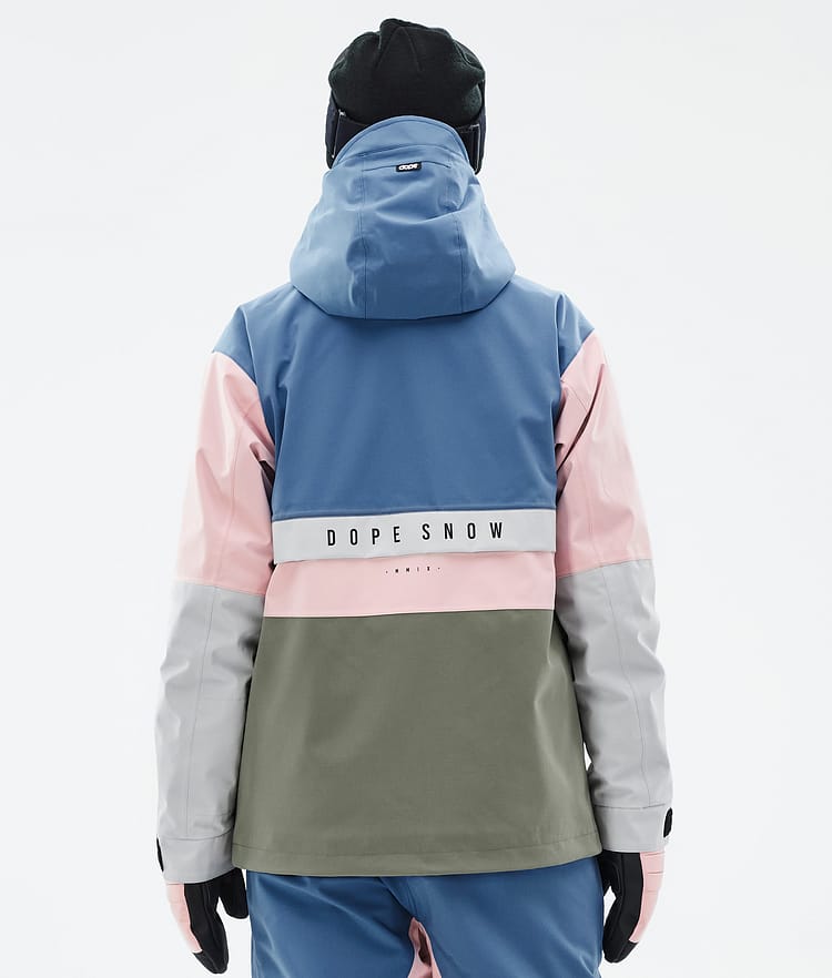 Dope Legacy Track W Skidjacka Dam Blue Steel/Light Grey/Soft Pink/Greenish, Bild 6 av 8