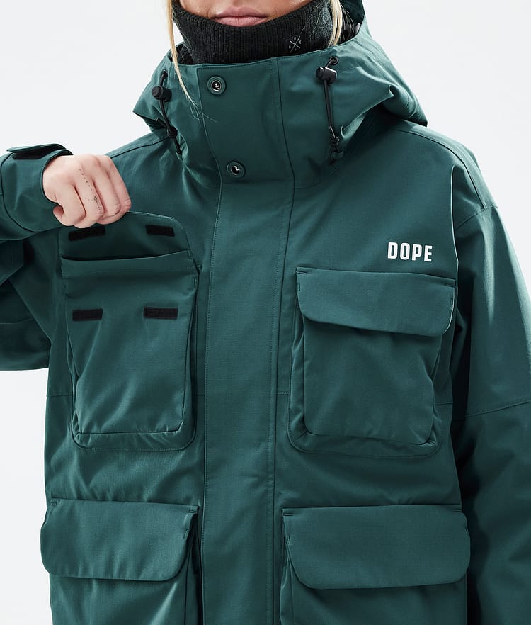Dope Zenith W Snowboardjacka Dam Bottle Green, Bild 9 av 10