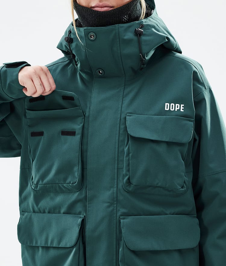 Dope Zenith W Snowboardjacka Dam Bottle Green