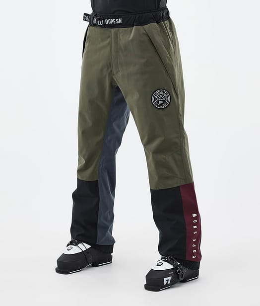 Dope Blizzard Track Skidbyxa Herr OIive Green/Burgundy/Metal Blue/Black