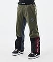 Dope Blizzard Track Snowboardbyxa Herr OIive Green/Burgundy/Metal Blue/Black