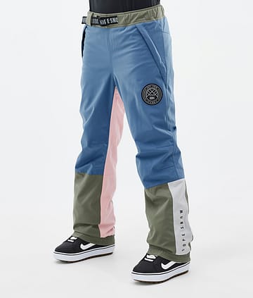 Dope Blizzard Track W Snowboardbyxa Dam Blue Steel/Light Grey/Soft Pink/Greenish
