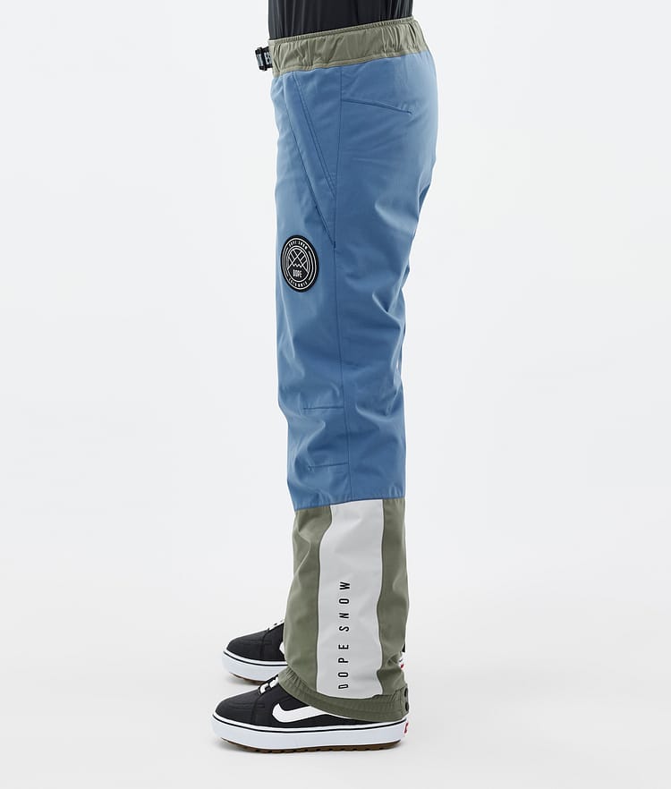 Dope Blizzard Track W Snowboardbyxa Dam Blue Steel/Light Grey/Soft Pink/Greenish, Bild 3 av 5