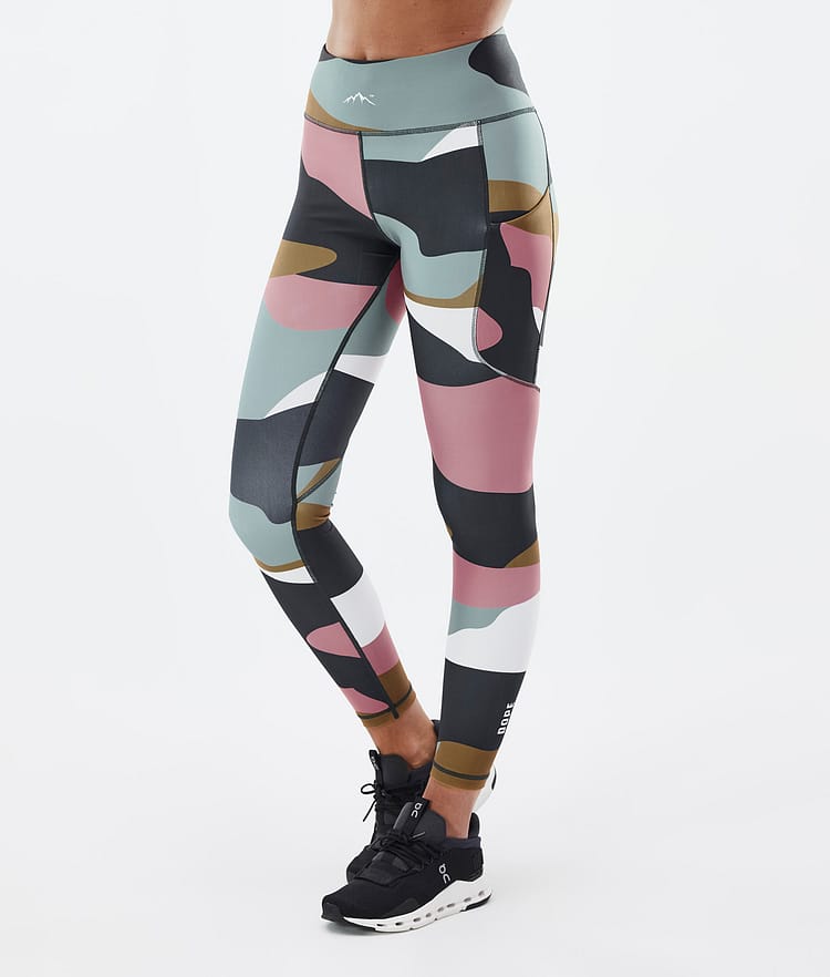 Dope Lofty Tech Leggings Dam Shards Gold Muted Pink, Bild 1 av 8