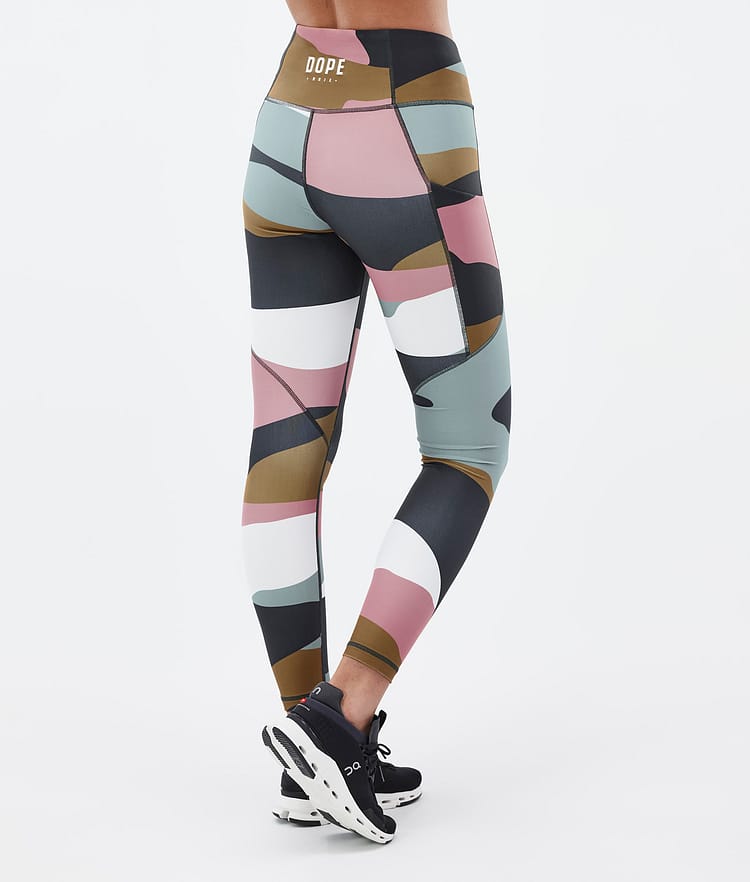 Dope Lofty Tech Leggings Dam Shards Gold Muted Pink, Bild 2 av 8