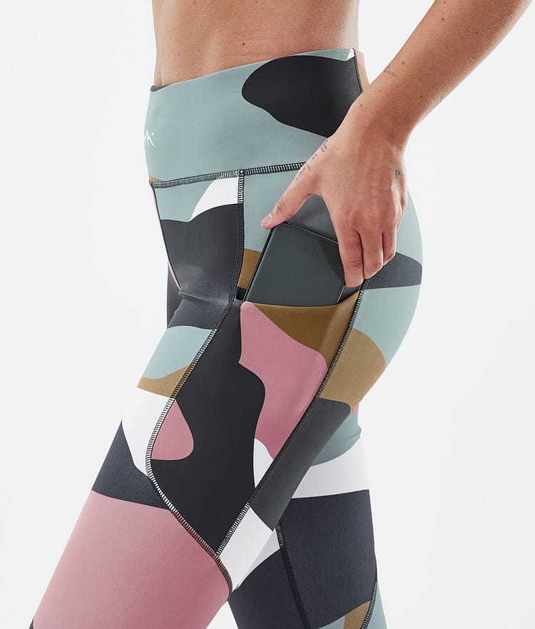 Dope Lofty Tech Leggings Dam Shards Gold Muted Pink, Bild 5 av 8