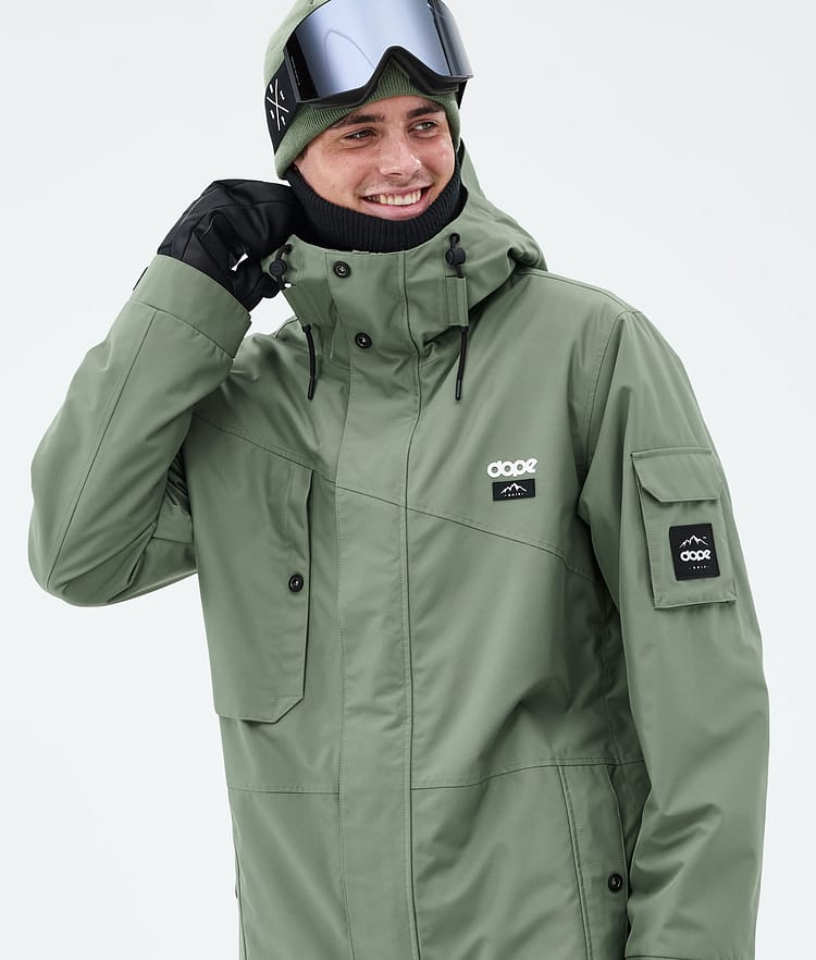 Dope Adept Snowboardjacka Herr Moss Green Renewed, Bild 2 av 10