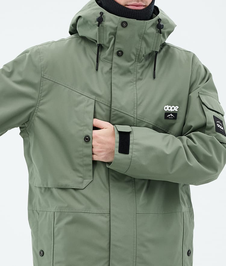 Dope Adept Snowboardjacka Herr Moss Green Renewed, Bild 9 av 10