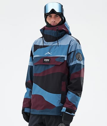 Dope Blizzard Snowboardjacka Shards Burgundy Blue