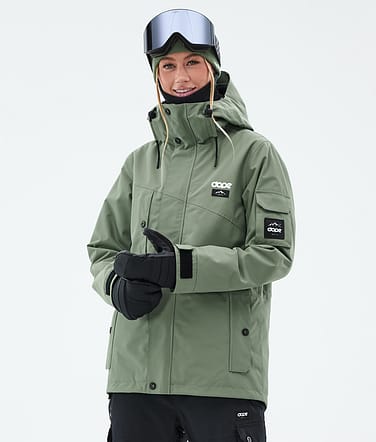Dope Adept W Snowboardjacka Dam Moss Green
