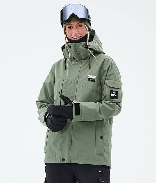 Dope Adept W Snowboardjacka Dam Moss Green
