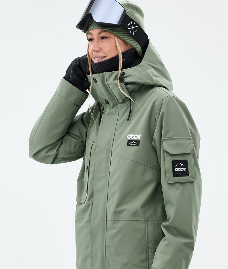 Dope Adept W Snowboardjacka Dam Moss Green Renewed, Bild 2 av 10