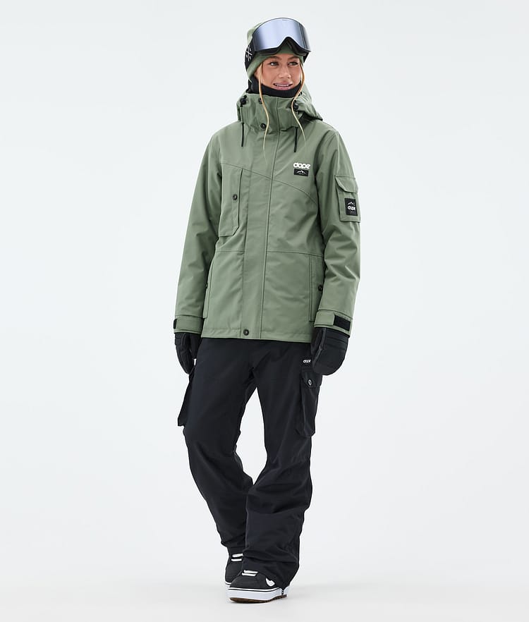 Dope Adept W Snowboardjacka Dam Moss Green Renewed, Bild 3 av 10