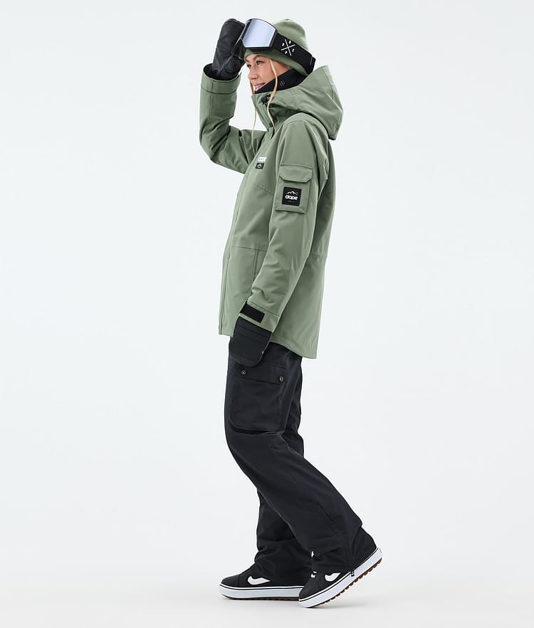 Dope Adept W Snowboardjacka Dam Moss Green Renewed, Bild 4 av 10