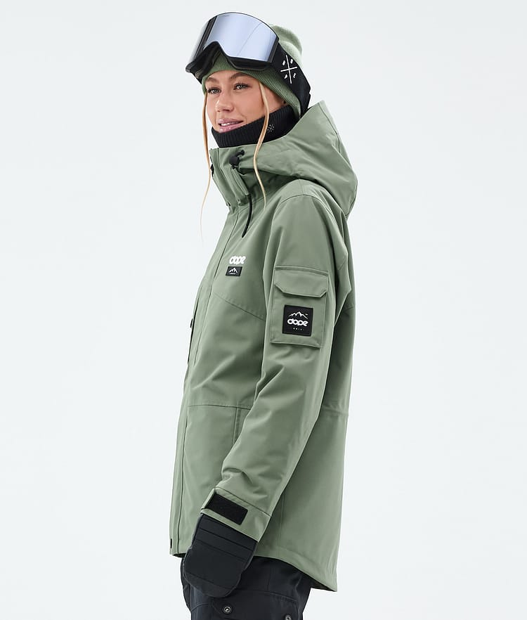 Dope Adept W Snowboardjacka Dam Moss Green Renewed, Bild 6 av 10