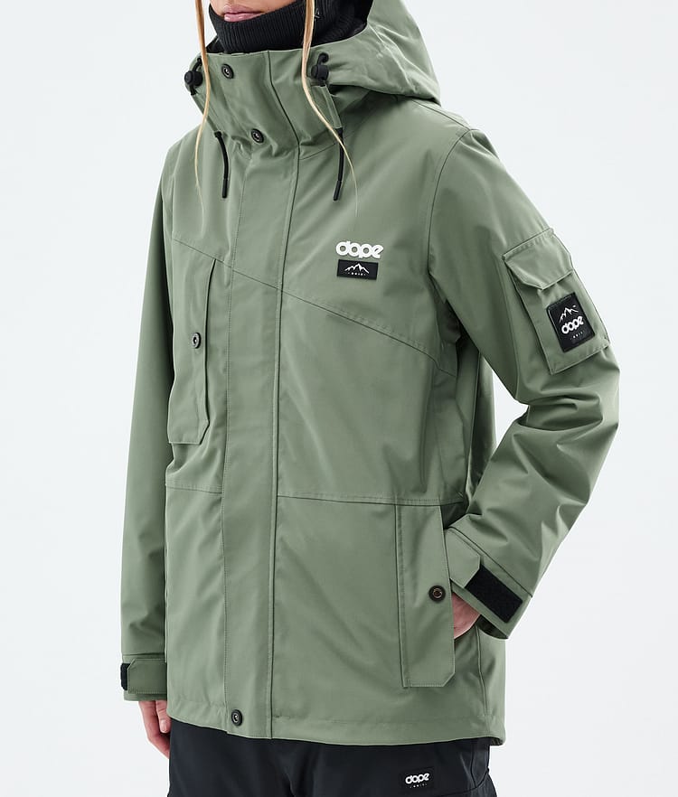 Dope Adept W Snowboardjacka Dam Moss Green Renewed, Bild 8 av 10