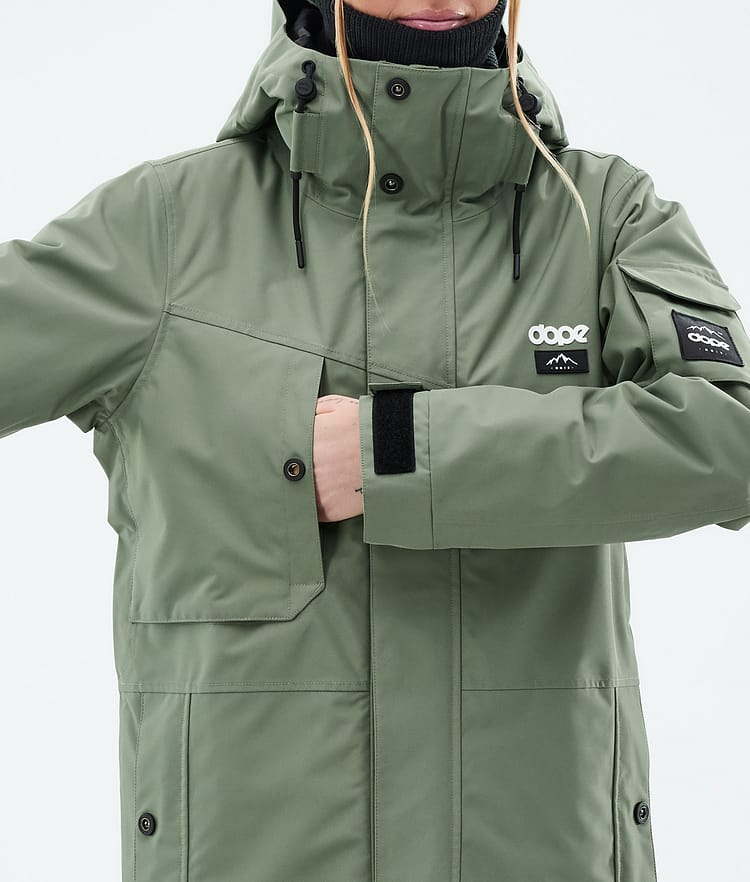 Dope Adept W Snowboardjacka Dam Moss Green Renewed, Bild 9 av 10
