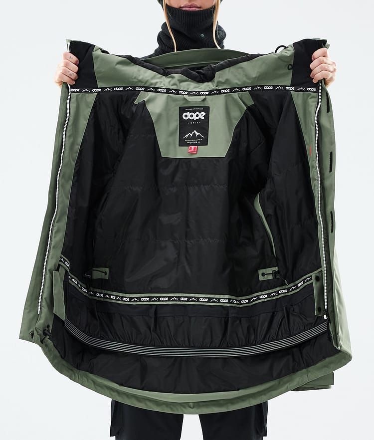 Dope Adept W Snowboardjacka Dam Moss Green Renewed, Bild 10 av 10