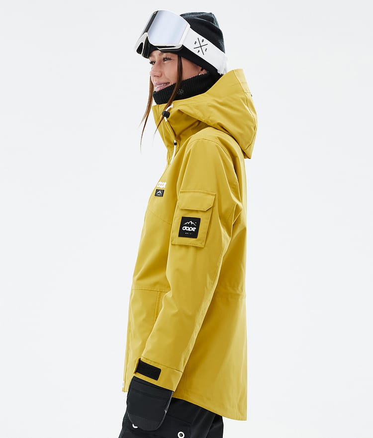 Dope Adept W Snowboardjacka Dam Yellow Renewed, Bild 5 av 9