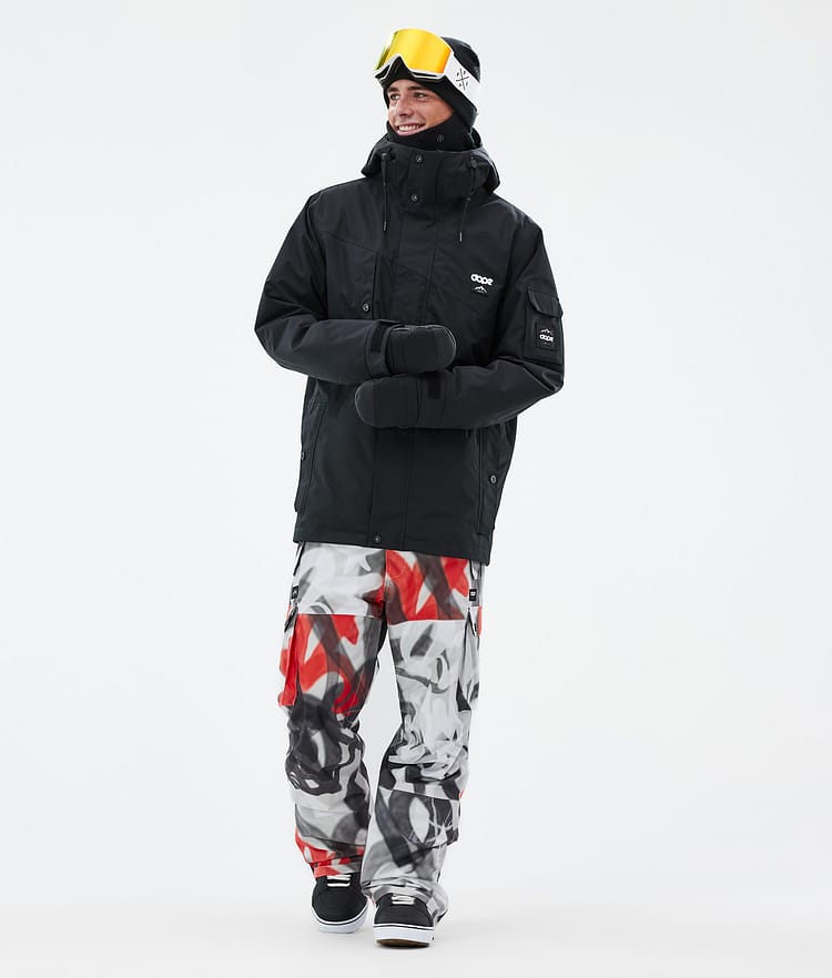 Dope Iconic Snowboardbyxa Herr Spray Black Red Renewed, Bild 2 av 7