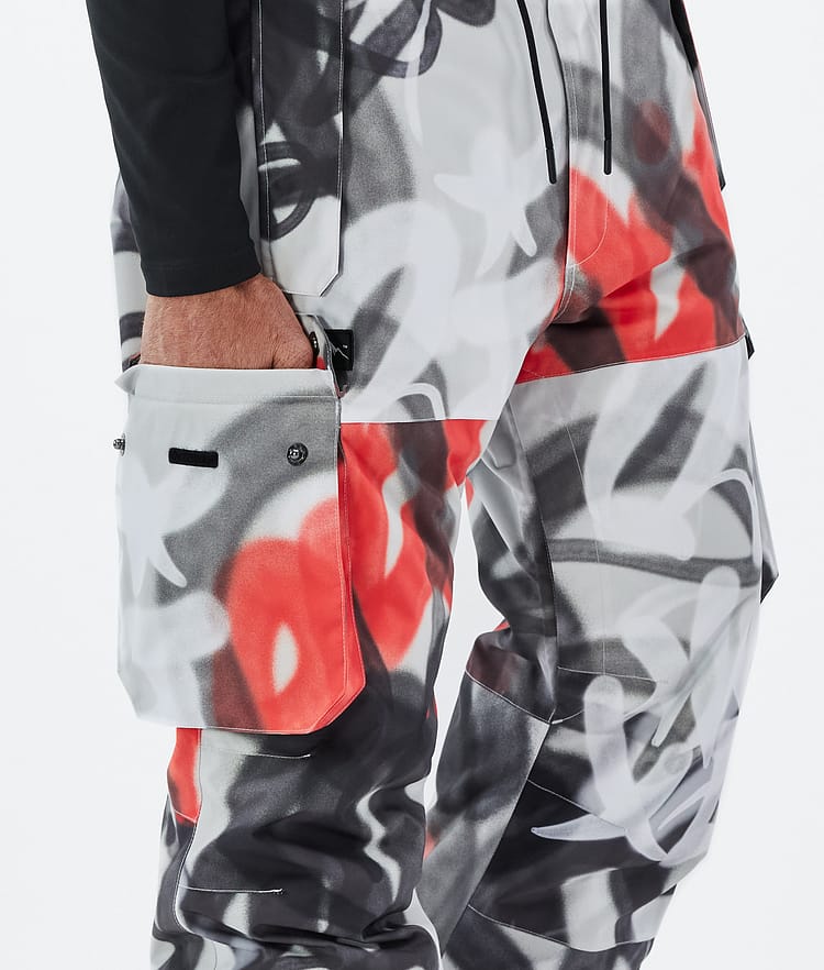 Dope Iconic Snowboardbyxa Herr Spray Black Red Renewed, Bild 6 av 7