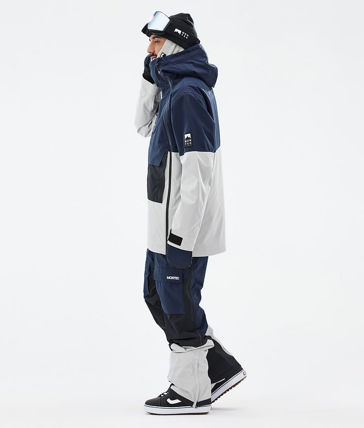 Montec Doom Snowboardjacka Herr Dark Blue/Black/Light Grey Renewed, Bild 4 av 11