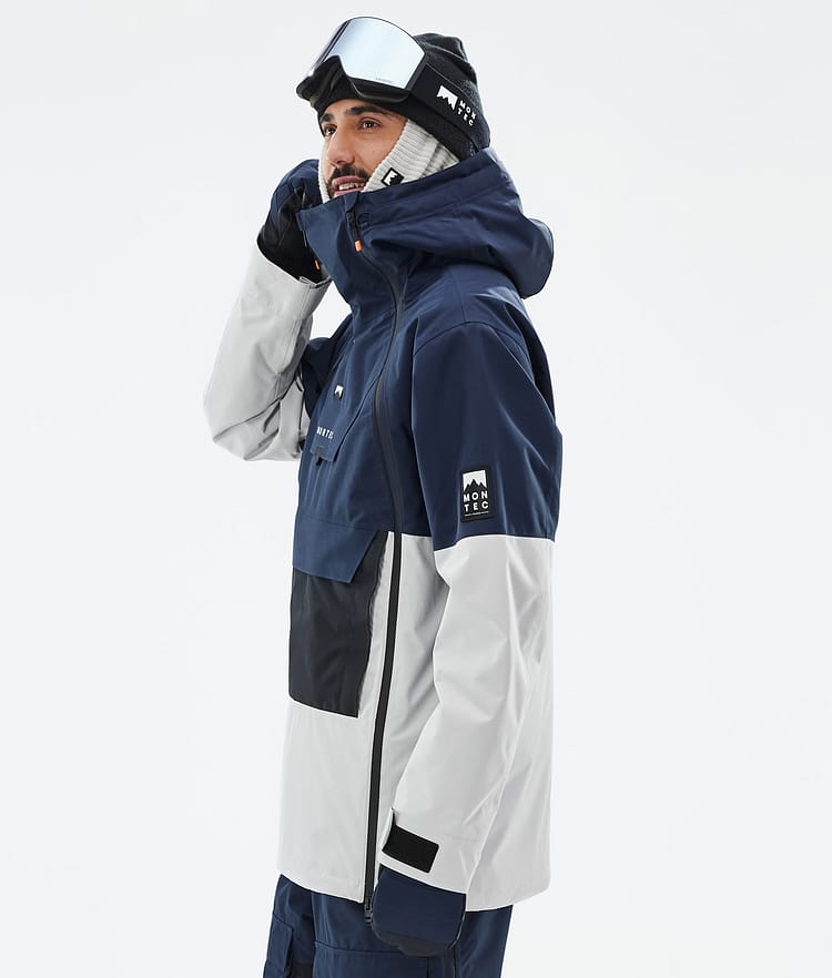 Montec Doom Snowboardjacka Herr Dark Blue/Black/Light Grey Renewed, Bild 6 av 11