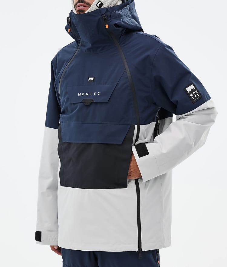Montec Doom Snowboardjacka Herr Dark Blue/Black/Light Grey Renewed, Bild 8 av 11