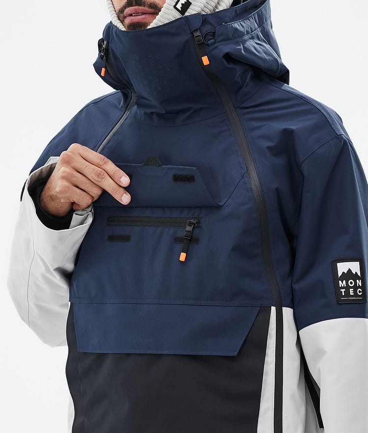 Montec Doom Snowboardjacka Herr Dark Blue/Black/Light Grey Renewed, Bild 10 av 11