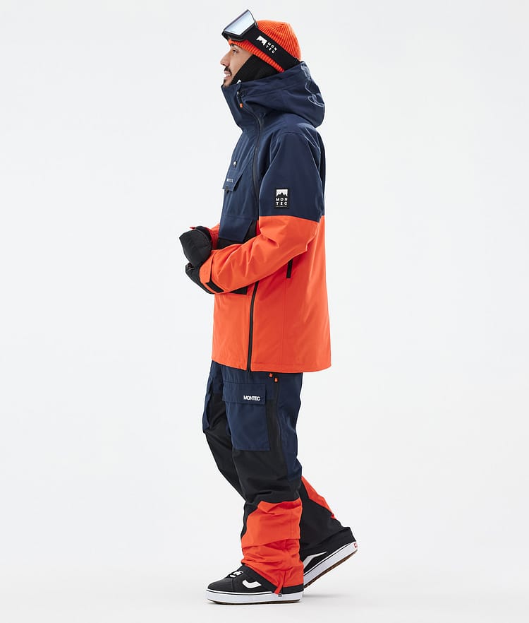 Montec Doom Snowboardjacka Herr Dark Blue/Black/Orange Renewed, Bild 4 av 11