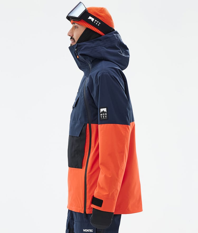 Montec Doom Snowboardjacka Herr Dark Blue/Black/Orange Renewed, Bild 6 av 11