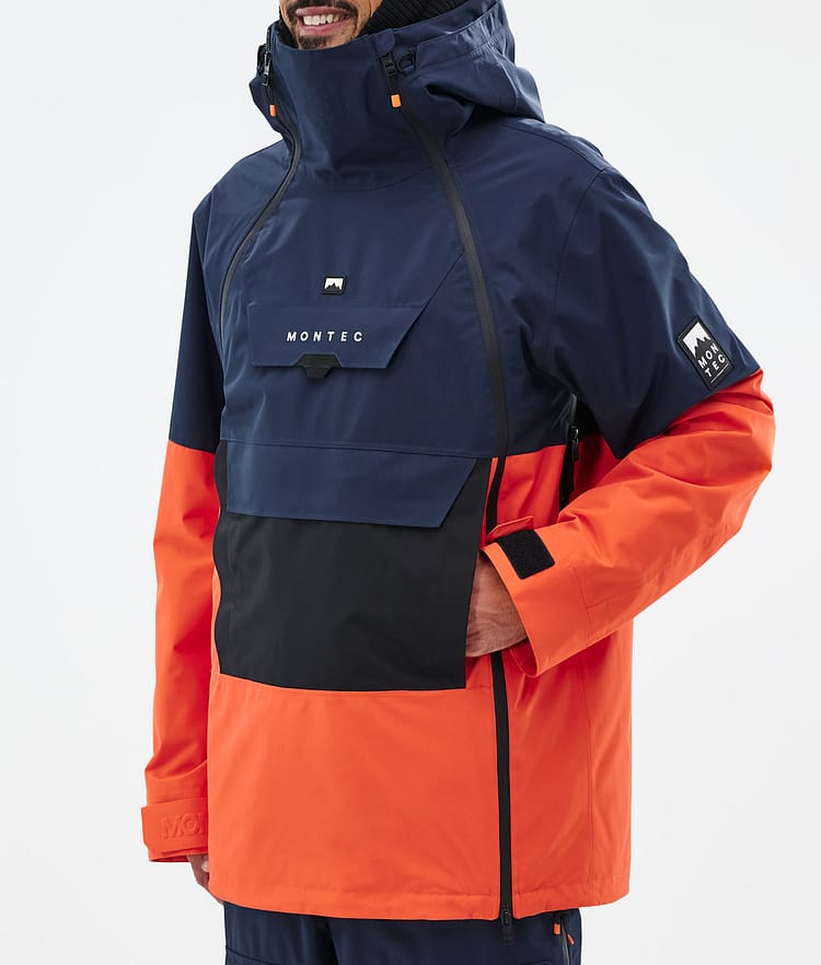 Montec Doom Snowboardjacka Herr Dark Blue/Black/Orange Renewed, Bild 8 av 11