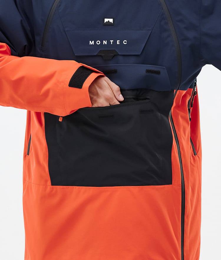 Montec Doom Snowboardjacka Herr Dark Blue/Black/Orange Renewed, Bild 9 av 11