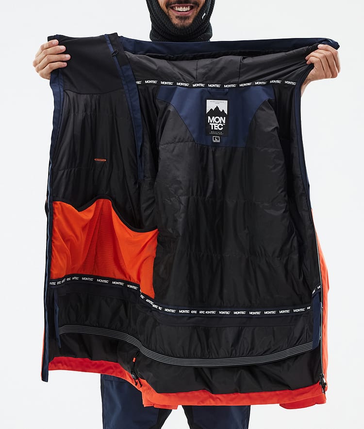 Montec Doom Snowboardjacka Herr Dark Blue/Black/Orange Renewed, Bild 11 av 11